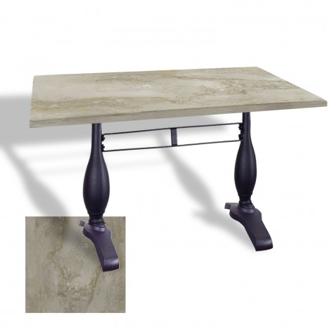 Çipa 3011 Döküm Ayak Masa 70x120 cm - (Werzalit, Wermodin ve Allzalit Tabla)