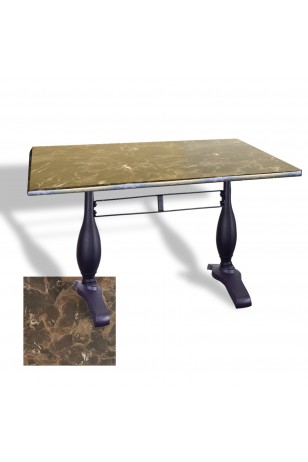 Çipa 3011 Döküm Ayak Masa 70x120 cm - (Werzalit, Wermodin ve Allzalit Tabla)