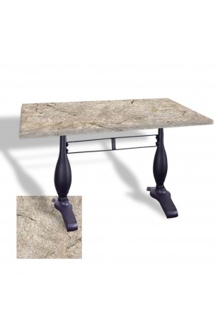 Çipa 3011 Döküm Ayak Masa 80x140 cm - (Werzalit, Wermodin ve Allzalit Tabla)