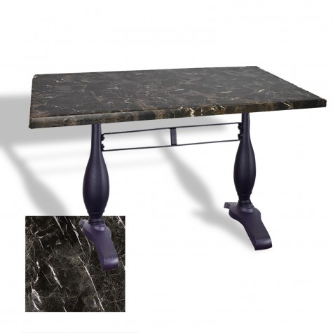 Çipa 3011 Döküm Ayak Masa 80x140 cm - (Werzalit, Wermodin ve Allzalit Tabla)