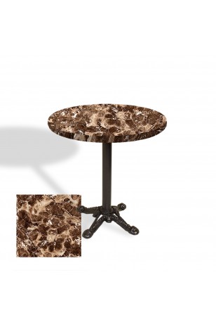 Çipa Laminat Yuvarlak Masa Çap 90cm ESB