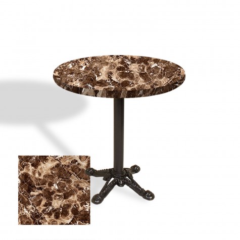 Çipa Laminat Yuvarlak Masa Çap 90cm ESB