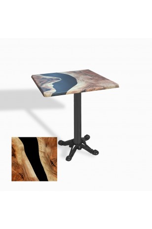 Çipa Döküm Ayak Kare Masa 70x70 cm - (Werzalit, Wermodin ve Allzalit Tabla)