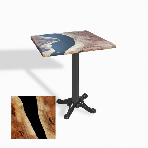 Çipa Döküm Ayak Kare Masa 70x70 cm - (Werzalit, Wermodin ve Allzalit Tabla)