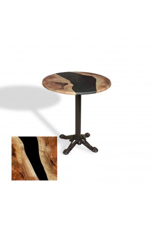 Çipa Döküm Ayak Yuvarlak Masa Çap 60cm - (Werzalit, Wermodin ve Allzalit Tabla)