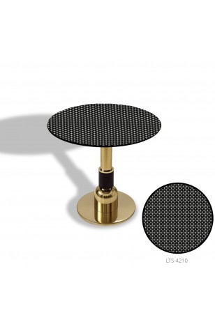 Gold Yuvarlak Masa  Çap 80cm - (CDF Tabla)