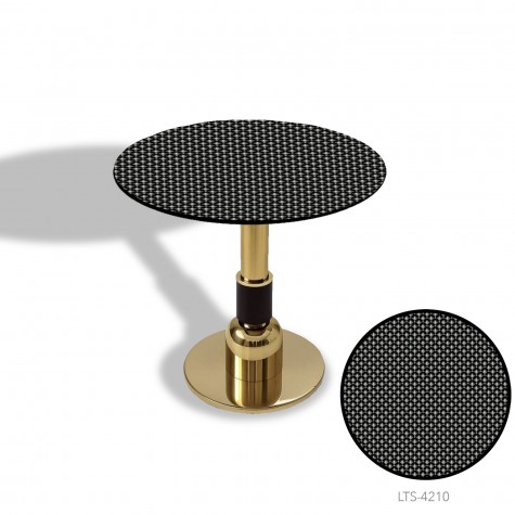 Gold Yuvarlak Masa  Çap 80cm - (CDF Tabla)