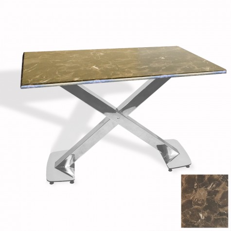 İks Masa Kromnikel (80x140 - Werzalit, Allzalit yada Wermodin Tabla)