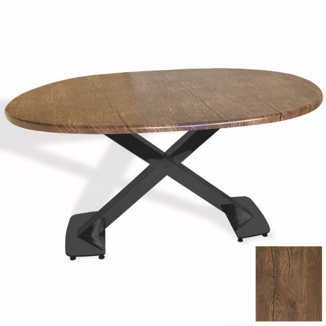 İks Masa ESB Oval (94x146 - Werzalit, Allzalit yada Wermodin Tabla)