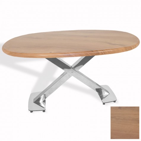 İks Masa Kromnikel Oval (94x146 - Werzalit, Allzalit yada Wermodin Tabla)