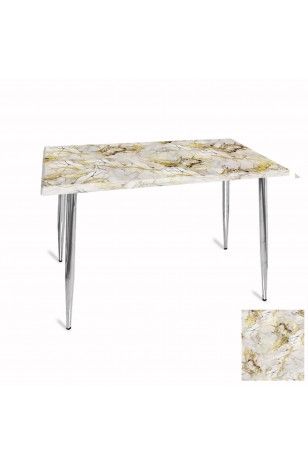 Manolya Mutfak Masası 80x120 Kromnikel (Werzalit, Wermodin ve Allzalit Tabla)