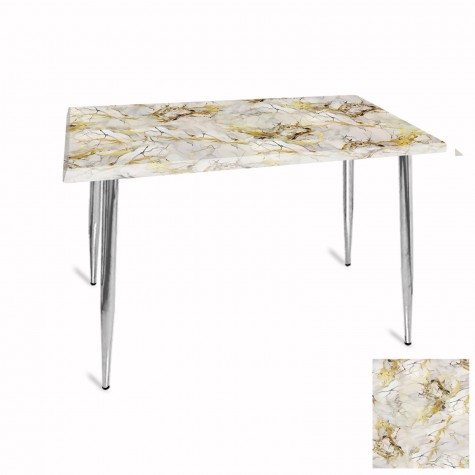 Manolya Mutfak Masası 80x120 Kromnikel (Werzalit, Wermodin ve Allzalit Tabla)