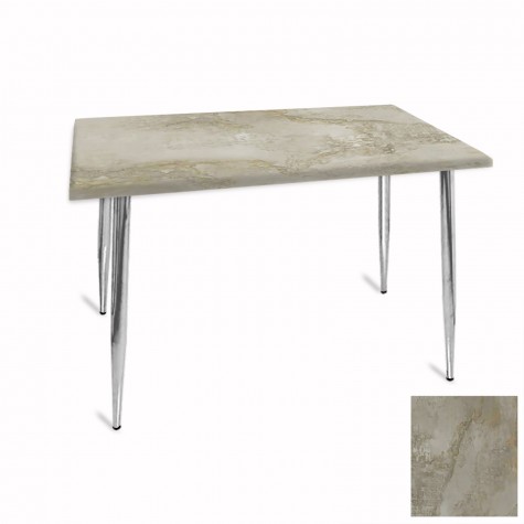 Manolya Mutfak Masası 80x120 Kromnikel (Werzalit, Wermodin ve Allzalit Tabla)