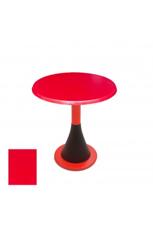 Napoli Yuvarlak Masa  Çap 80cm - (Werzalit, Wermodin ve Allzalit Tabla) - Kırmızı