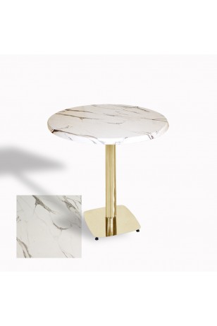 Tokyo Werzalit Yuvarlak Masa 90 cm (Gold)