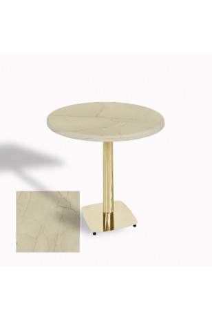Tokyo Werzalit Yuvarlak Masa 90 cm (Gold)