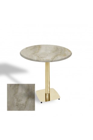 Tokyo Werzalit Yuvarlak Masa 90 cm (Gold)