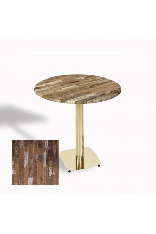 Tokyo Werzalit Yuvarlak Masa 90 cm (Gold)