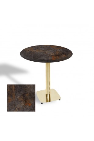 Tokyo Werzalit Yuvarlak Masa 90 cm (Gold)