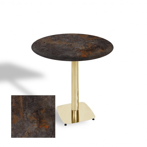 Tokyo Werzalit Yuvarlak Masa 90 cm (Gold)