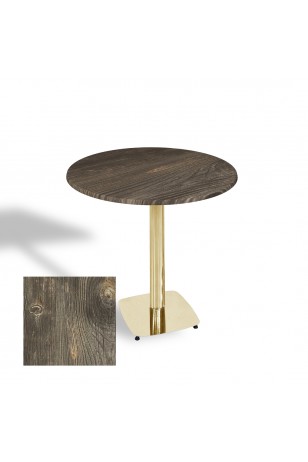 Tokyo Werzalit Yuvarlak Masa 90 cm (Gold)