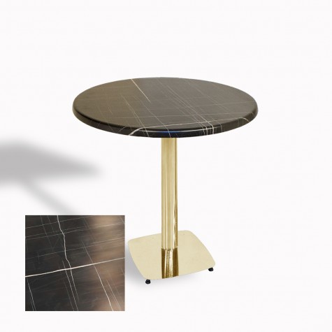 Tokyo Werzalit Yuvarlak Masa 90 cm (Gold)