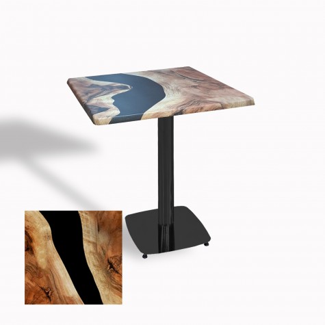 Tokyo Kare Masa (Kromnikel) 70x70 cm - (Werzalit, Wermodin ve Allzalit Tabla)