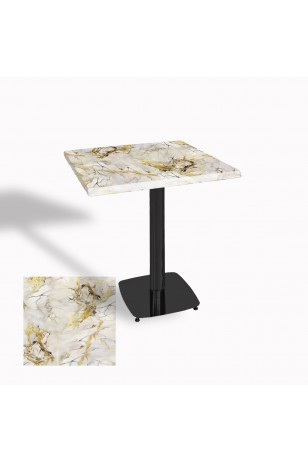 Tokyo Kare Masa (Kromnikel) 70x70 cm - (Werzalit, Wermodin ve Allzalit Tabla)