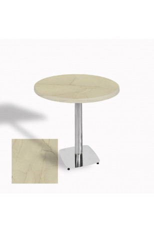 Tokyo Werzalit Yuvarlak Masa 70 cm (Kromnikel)