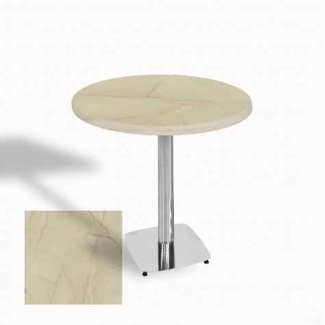 Tokyo Werzalit Yuvarlak Masa 70 cm (Kromnikel)