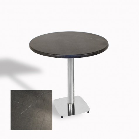 Tokyo Werzalit Yuvarlak Masa 70 cm (Kromnikel)