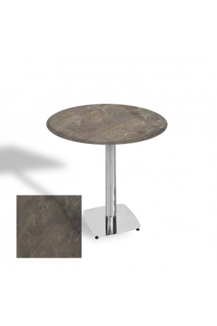 Tokyo Werzalit Yuvarlak Masa 70 cm (Kromnikel)