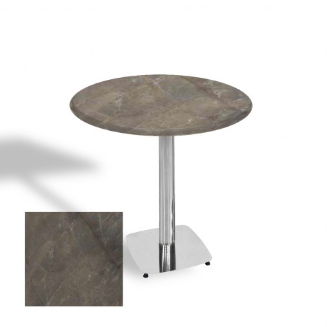 Tokyo Werzalit Yuvarlak Masa 70 cm (Kromnikel)