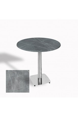 Tokyo Werzalit Yuvarlak Masa 90 cm (Kromnikel)