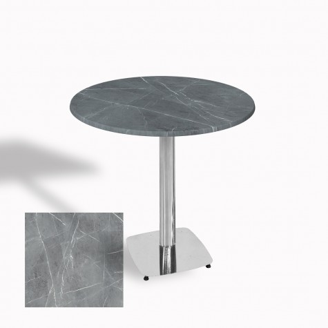 Tokyo Werzalit Yuvarlak Masa 90 cm (Kromnikel)
