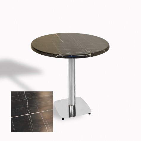 Tokyo Werzalit Yuvarlak Masa 90 cm (Kromnikel)