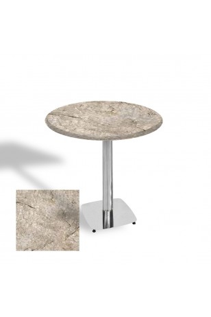 Tokyo Werzalit Yuvarlak Masa 90 cm (Kromnikel)