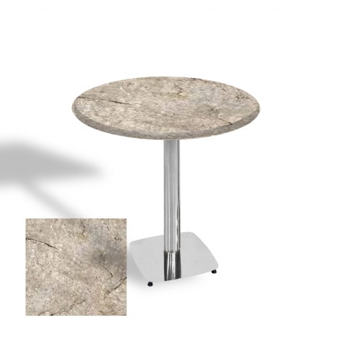 Tokyo Werzalit Yuvarlak Masa 90 cm (Kromnikel)