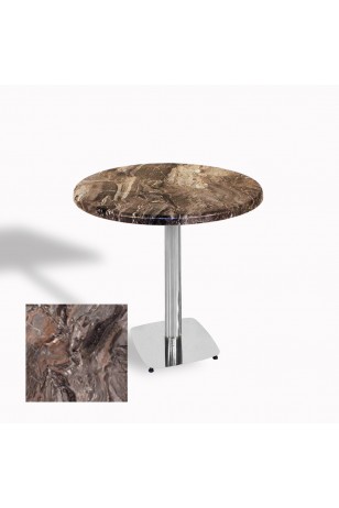 Tokyo Werzalit Yuvarlak Masa 90 cm (Kromnikel)
