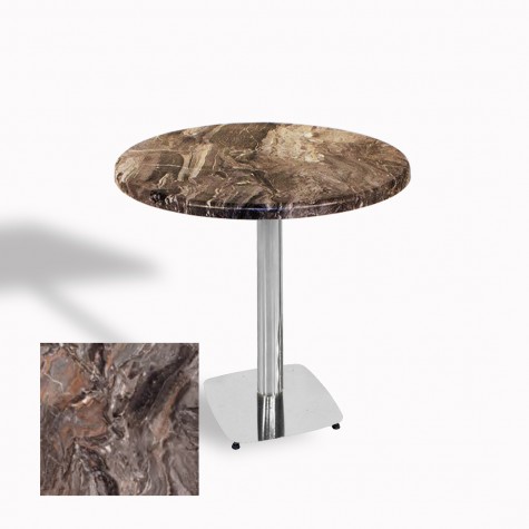 Tokyo Werzalit Yuvarlak Masa 90 cm (Kromnikel)