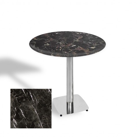 Tokyo Werzalit Yuvarlak Masa 90 cm (Kromnikel)