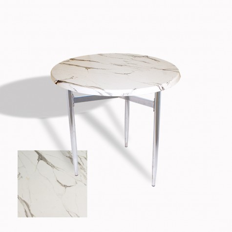 Venedik Masa Yuvarlak Çap 70 Kromnikel (Werzalit, Wermodin veya Allzalit Tabla)