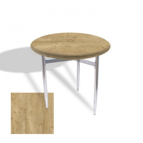 Venedik Masa Yuvarlak Çap 70 Kromnikel (Werzalit, Wermodin veya Allzalit Tabla)