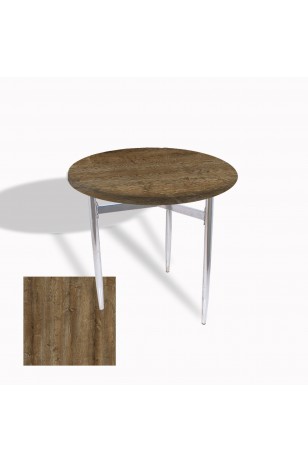 Venedik Masa Yuvarlak Çap 70 Kromnikel (Werzalit, Wermodin veya Allzalit Tabla)