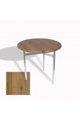 Venedik Masa Yuvarlak Çap 70 Kromnikel (Werzalit, Wermodin veya Allzalit Tabla)