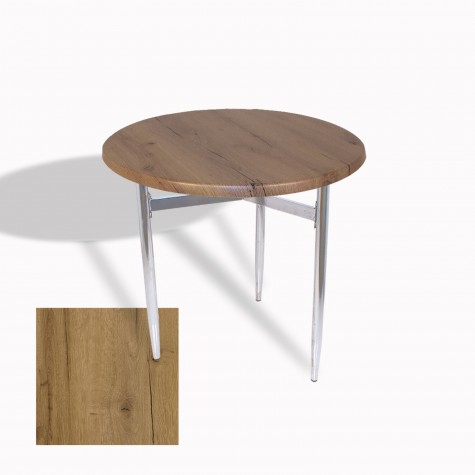 Venedik Masa Yuvarlak Çap 70 Kromnikel (Werzalit, Wermodin veya Allzalit Tabla)