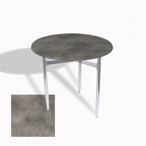 Venedik Masa Yuvarlak Çap 70 Kromnikel (Werzalit, Wermodin veya Allzalit Tabla)