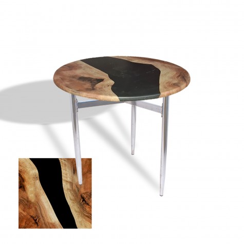 Venedik Masa Yuvarlak Çap 70 Kromnikel (Werzalit, Wermodin veya Allzalit Tabla)