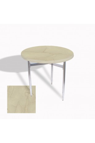 Venedik Masa Yuvarlak Çap 70 Kromnikel (Werzalit, Wermodin veya Allzalit Tabla)