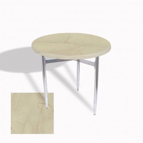 Venedik Masa Yuvarlak Çap 70 Kromnikel (Werzalit, Wermodin veya Allzalit Tabla)